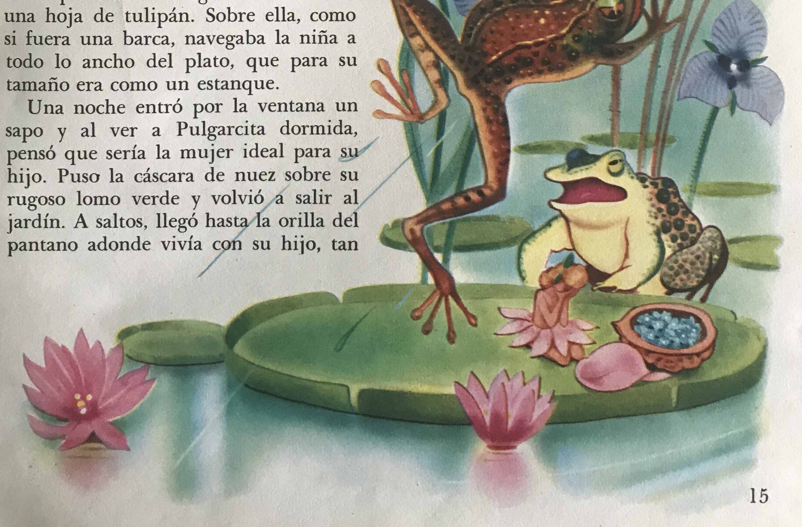 A fairy tale illustration of a frog by Andersen-Santos Martínez Koch