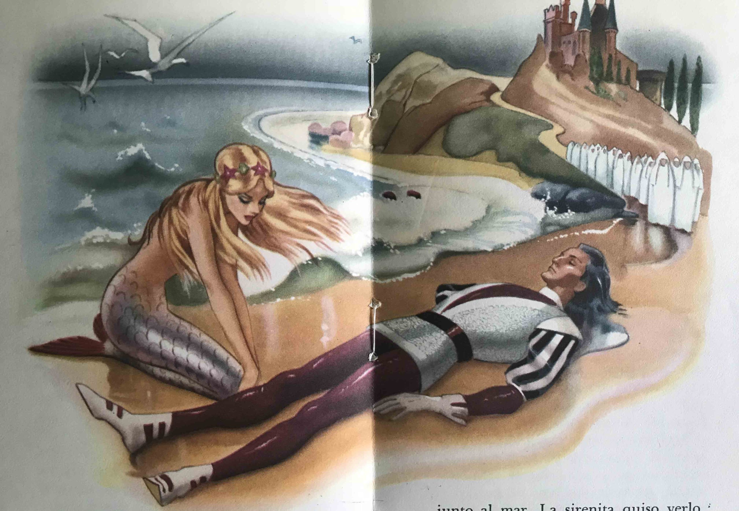 A fairy tale illustration of the Little Mermaid by Andersen-Santos Martínez Koch